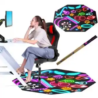 Maestro Alfombra ergonómica protector de piso modelo neon girl oferta