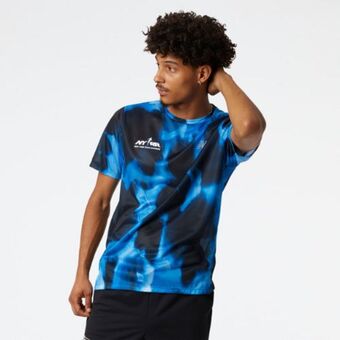 New Balance Run for life printed impact run short sleeve men oferta