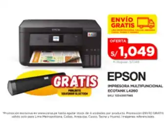 Carsa Impresora multifuncional epson ecotank l4260 oferta
