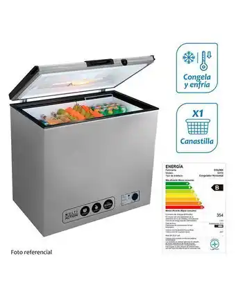 Tiendas EFE Congeladora coldex ch10 silver 247 litros - plateado oferta