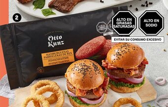 Plaza Vea Hamburguesa Parrillera de res Otto Kunz bl x 4 unid oferta