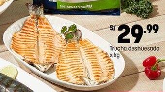 Plaza Vea Trucha Deshuesada x kg oferta
