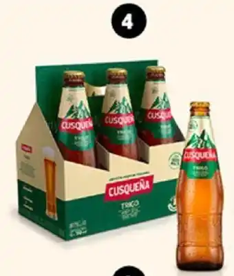 Plaza Vea Cerveza Cusqueña Trigo pk x 6 bt x 310ml oferta