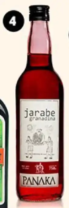 Plaza Vea Jarabe de Goma Panaka Sabor Granadina bt x 750ml oferta