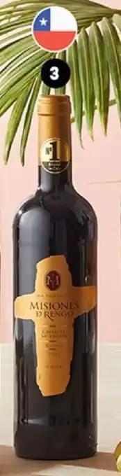 Plaza Vea Vino Misiones de Rengo Reserva bt x 750ml oferta