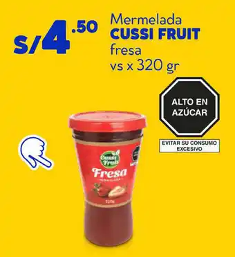 Plaza Vea Mermelada Cussi Fruit Fresa vs x 320g oferta