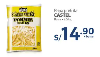 Plaza Vea Papa Prefrita Castel bolsa x 2.5kg oferta