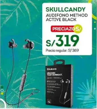 Tottus Skullcandy Audifono Method Active Black oferta