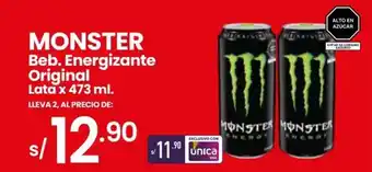 Vega Monster Beb. Energizante Original lata x 473ml oferta