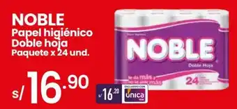 Vega Noble Papel Higiénico Doble Hoja paquete x 24 und oferta
