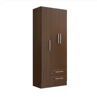 Tottus Ropero 3 puertas cacao brillo oferta