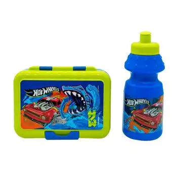 Tottus Set pp botella + tupper hot wheels oferta