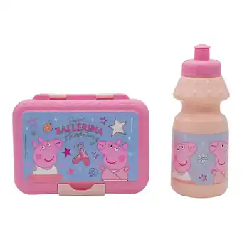 Tottus Set pp botella + tupper peppa oferta