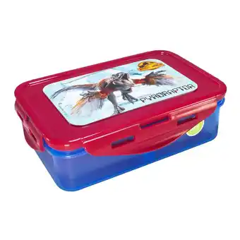 Tottus Táper rectangular 640 ml con divisiones jurassic oferta