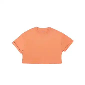 Tottus Polo crop oversize mujer m marron oferta