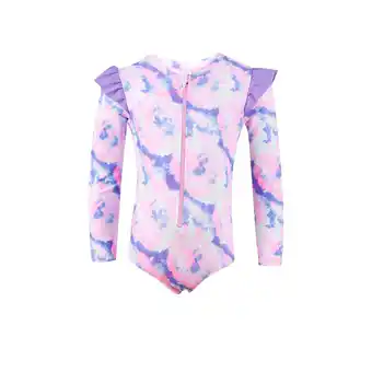 Tottus Ropa de baño larga niña 2 blanco oferta