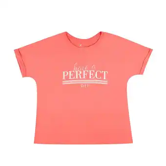 Tottus Polo estampado mujer l coral oferta