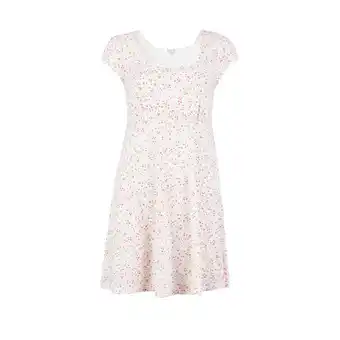 Tottus Vestido mangas mujer s blanco oferta