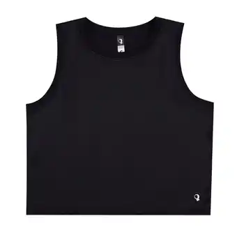 Tottus Polo crop deportivo mujer s negro oferta