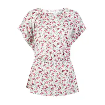 Tottus Polo cintura full print mujer s verde agua oferta