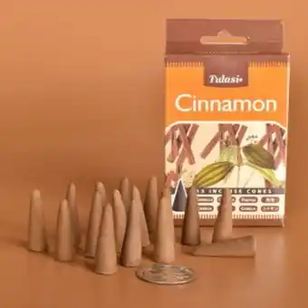 Incienso orgánico cono en caja canela mist70
