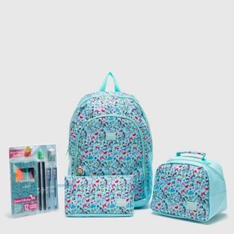Maestro Set mochila escolar infantil + lonchera + cartuchera + utiles escolares yamp oferta