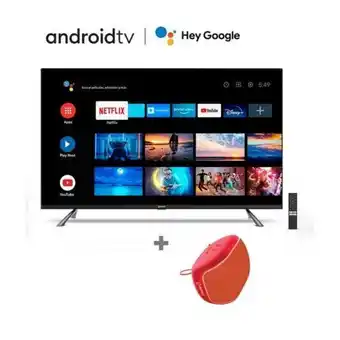 Hiraoka Televisor miray qled smart 4k 50" mq50-t1000bt + parlante portátil c/ bluetooth miray pmbt-53r oferta