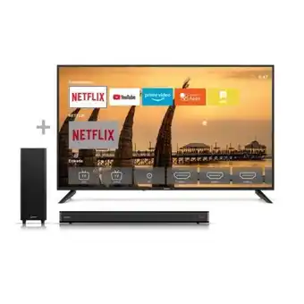 Hiraoka Televisor miray 4k led smart 50" mk50-e202 + soundbar miray sbm-w602bt oferta