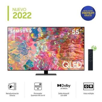 Hiraoka Televisor samsung qled 4k smart 55" qn55q80bagxpe (2022) oferta