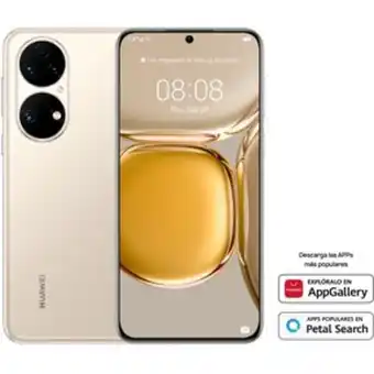 Linio Huawei smartphone p50 pro dorado 8gb+256... oferta