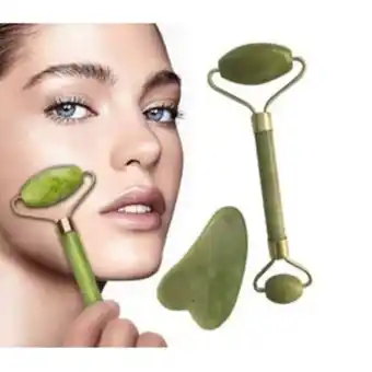 Linio Masajeador de rodillo + gua sha en piedr... oferta