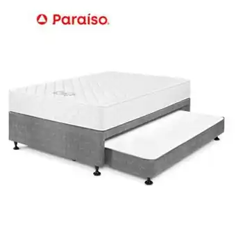 Maestro Cama diván estándar azul paraíso 2 plz + 2 almohadas + protector oferta