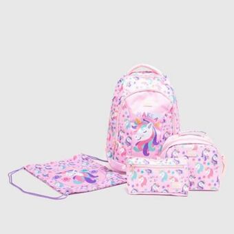 Maestro Set mochila escolar infantil + lonchera + cartuchera + bolso yamp oferta