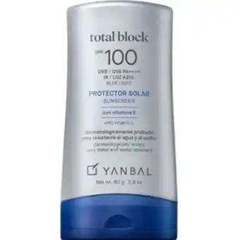 Linio Bloqueador solar spf100 total block yanb... oferta