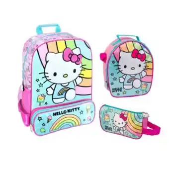 Maestro Set hello kitty mochila-lonchera-cartuchera oferta