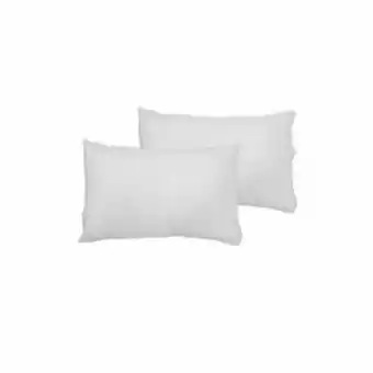 Set x 2 fundas de almohada blanco 70 x 50 cm 100% algodón 146966