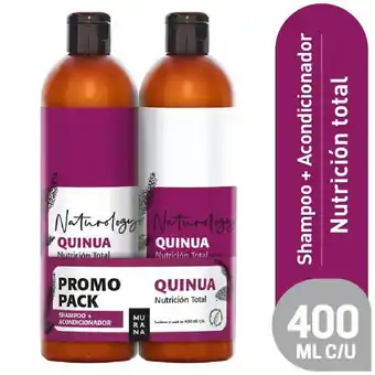 Tottus Pack shampoo + acondicionador quinua murana 400 ml - envase 400 ml oferta