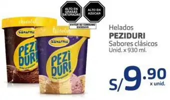 Makro Helados Peziduri Sabores Clásicos 930ml oferta