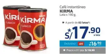 Makro Café Instantáneo Kirma 190g oferta