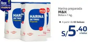 Makro Harina Preparada M&K 1kg oferta