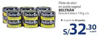 Makro Filete de Atún en Aceite Vegetal Beltrán 6 x 170g oferta