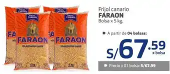 Makro Frijol Canario Faraon 5kg oferta