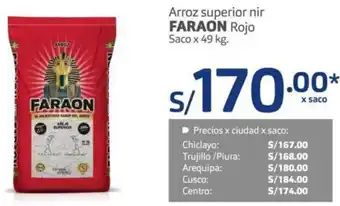 Makro Arroz Superior Nir Faraon Rojo 49kg oferta