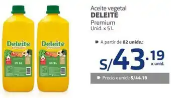 Makro Aceite Vegetal Deleite Premium 5L oferta