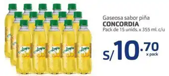 Makro Gaseosa Sabor Piña Concordia 15 Unids x 355ml c/u oferta