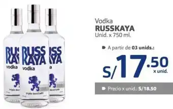 Makro Vodka Russkaya 750ml oferta