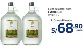 Makro Licor de Coctel Puno Camogli 4L oferta