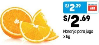 Plaza Vea Naranja para Jugo oferta