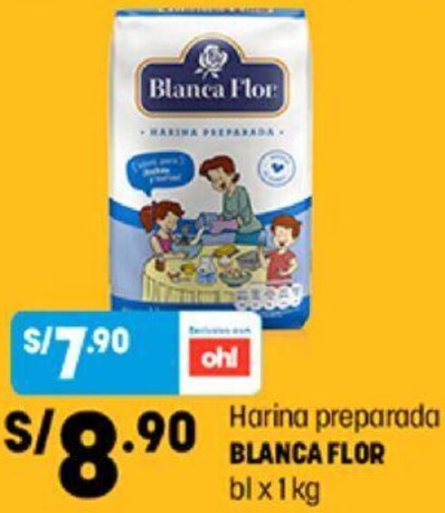 Harina Preparada Blanca Flor 1kg oferta en Plaza Vea Harina Preparada Blanca Flor 1kg oferta en Plaza Vea