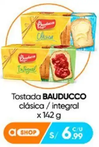 Plaza Vea Tostada Bauducco Clásica/Integral 142g oferta